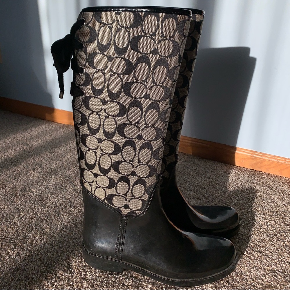 -Coach rain boots!
